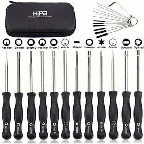 Kit d’outils de réglage carburateur 2T – 12 pièces en acier trempé, compatible débroussailleuses & tronçonneuses