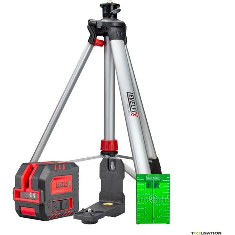 Levelfix CL120G Laser compact croix - Set avec trépied 1,5 m - NETIM - 556112