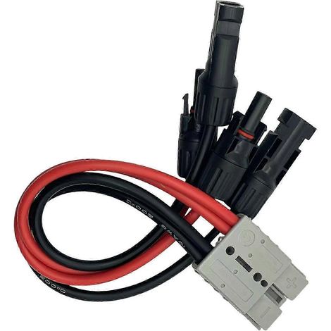 Câble de connexion étanche haute capacité pour panneau solaire MC4 (un à deux) de 30 cm (1/5)