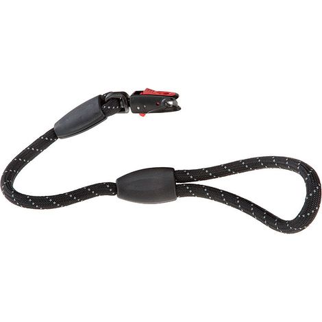 Ferplast Sport Reflex Matic G Guinzaglio riflettente per cani con moschettone automatico.. Variante 13/60 - Misure: Ø 13 mm x L 60 cm - Nero (1/5)
