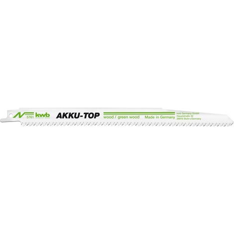 Lames de scie kwb 576100 acier haute carbone 24 cm 2 pcs (1/5)