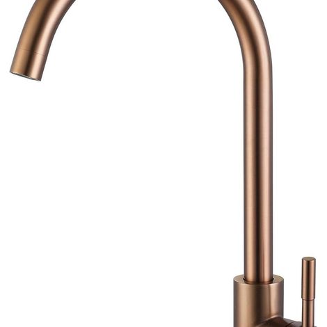 Mitigeur de cuisine monocommande en acier inoxydable Robinet d'eau KLB (1/5)