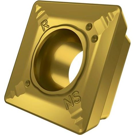 Fräswendeschneidplatte ISO SDMT 120508PR-R:M8340 D.4,4mm PVD beschichtet Gold (1/2)