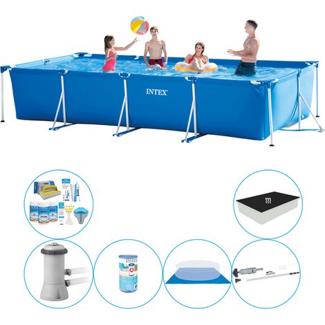Intex Piscine Tubulaire Rectangulaire - 450x220x84 cm - 6-pièces S20077 (1/5)