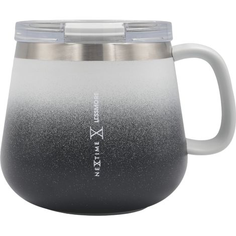 Mug Isotherme Double Paroi en Acier Inoxydable Recyclé Tasse Thermique Gris Acier Dégradé 473 ml - PANGIVO (1/5)