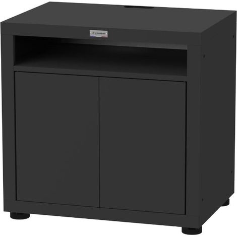 MOBILE PER COTTURA CON RIPIANO, 80 X 55 CM NERO PER CUCINA DA ESTERNO
