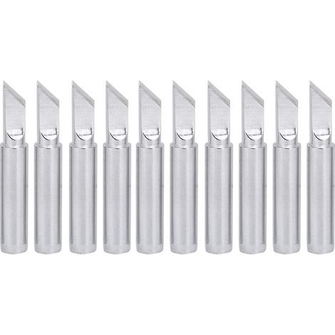10 Pièces Pointes de Fer à Souder en Laiton, Chauffage Interne, Sans Plomb, Outils de Soudure 900MTK (1/5)