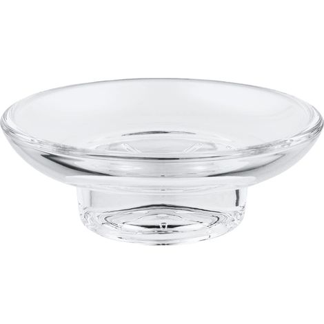 Porte-savon en verre, Porte-savon de salle de bain, Porte-savon original, Boîte à savon pour hôtel — 110 mm