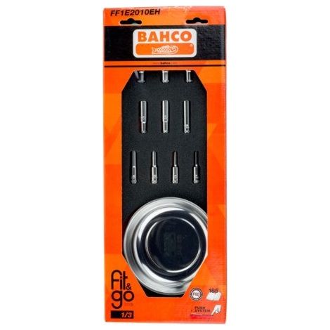 BAHCO - Module mousse Fit&Go 1/3, douilles longues 1/4" - 11 Pcs emballage individuel