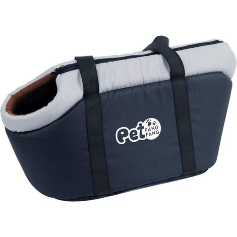 Sac de Transport pour Animal de Compagnie - Mains Libres, Pliable, en Maille Respirante pour Chat et Animal Domestique (Noir, Large) (1/5)