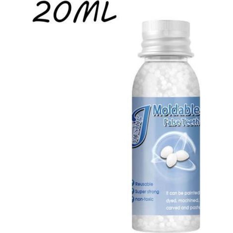 couleur 20ml Résine adhésive pour réparation temporaire des fausses dents, colle solide, dentier (1/4)
