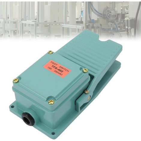 Aluminum Foot Switch,  AC 250V 15A 1NO 1NC Anti-slip Momentary Foot Switch Contacts,  Anti-slip Industrial Foot Switch,  Shell Foot Controller (1/5)
