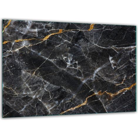 Schneidebrett aus gehärtetem Glas, 30 x 22 cm, Marmor (1/5)