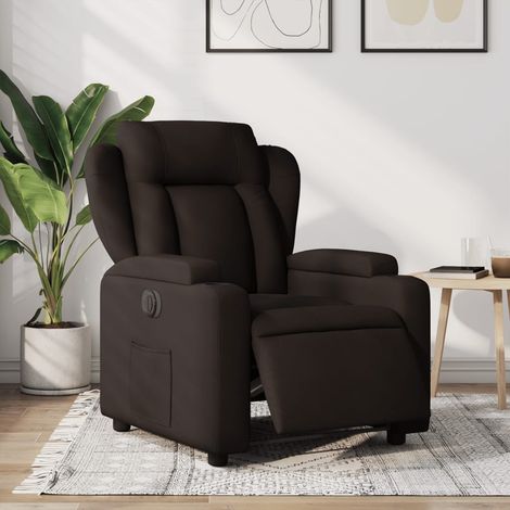 Fauteuil inclinable électrique-Chaise de relaxation-Fauteuil Relax Marron foncé Tissu 333196 (1/5)