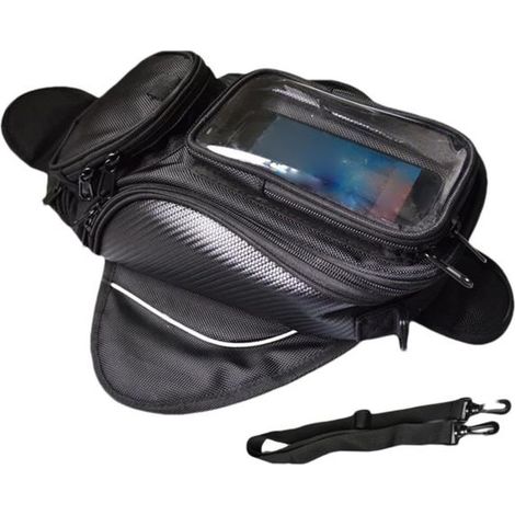Sac de Réservoir Magnétique pour Moto, Matière Oxford 900D, Poche Tactile pour Smartphone jusqu'à 6,7 pouces, Accessoire Compatible Moto et Moto Électrique (1/5)