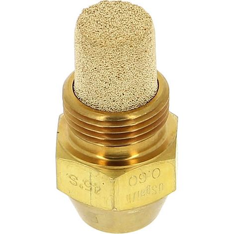Danfoss – Gicleur chauffage central type S – Débit 0,60 US gal/h – Angle pulvérisation 45° – Forme conique pour fuel lourd ou léger