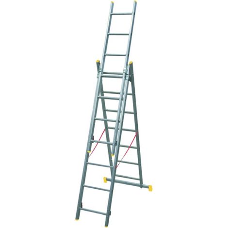 Scala In Alluminio A Compasso Misure 258X98X17