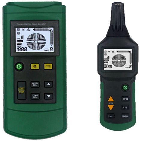 Probador de cables profesional MY6818 CA/CC 12-400 V, localizador, detector de fallas y cortocircuito de disyuntores, multicolor (1/5)