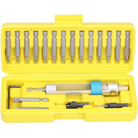 Adaptateur de tournevis 20 pièces avec rotation à 180° et différentes spécifications, perceuse-visseuse multifonctionnelle