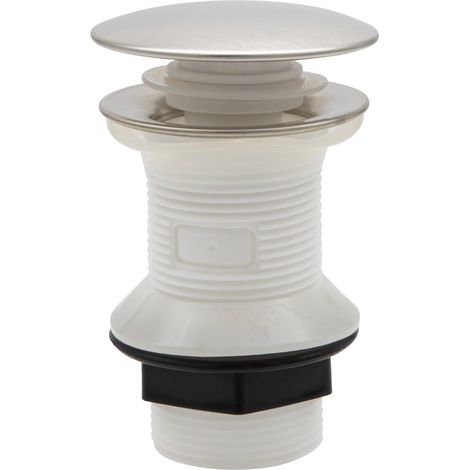 Essebagno Vidage métal pop-up rond universel inox brossé