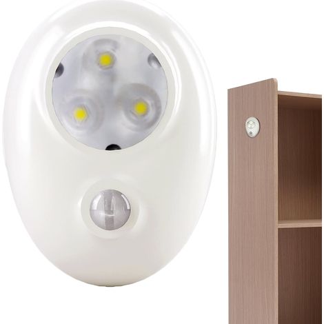 Veilleuse à détecteur de mouvement 1,6 W, applique murale pour chambre Lampe LED intelligente à détecteur de mouvement pour couloir (1/4)