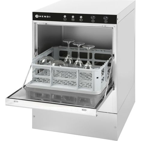 HENDI Geschirrspüler 40x40 - elektromechanische Steuerung, 230V/2800W, 472x566x(H)705mm (1/4)