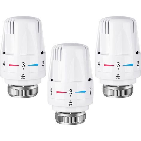 3-piece Thermostatic Radiator Head, Thermostatic Head, M30 x 1.5 fitting, Smart Thermostatic Head for Smart Thermostat and Central Heating Pack (1/5)