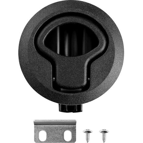 Loquet encastré verrouillable WINOMO en plastique stabilisé aux UV, résistant aux conditions marines difficiles (noir) (1/5)