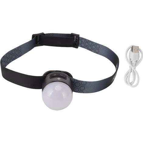Lampe frontale à clipser – 7 modes – 800mAh – XPG COB – rechargeable USB – sangle magnétique – camping