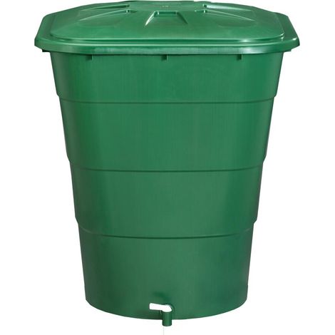 Garantia Regentonne 203 l Kunststoff Regenwassertonne Regenbehälter Regentank (1/4)