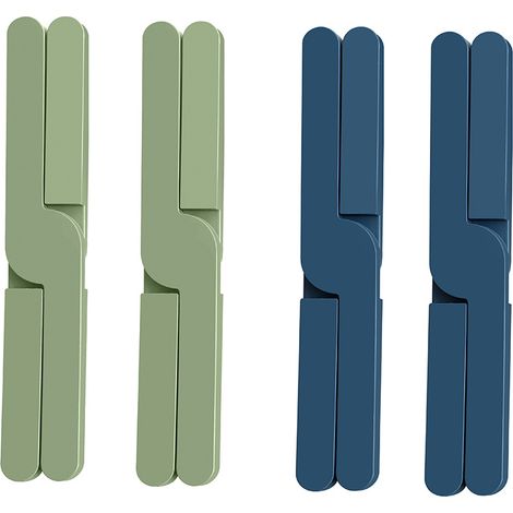 Sottobicchieri In Silicone Resistenti Al Calore - Per Pentole Calde Verde+Blu Navy 4 Pezzi MINKUROW (1/4)