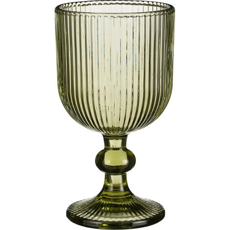 Mica Decorations Verre à vin Vert clair H15xl8xL8cm (1/4)