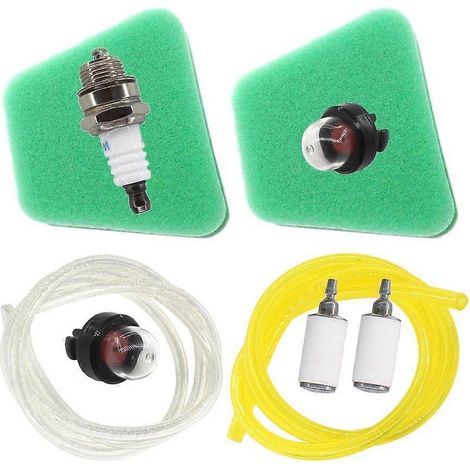 Kit d'entretien et de révision pour tronçonneuse Poulan 222 262 1900 1950 1975 2025 : filtre à air 530037793, tuyau d'essence 6616 6617 et tuyau d'alimentation 530095646 (6 m). (1/5)