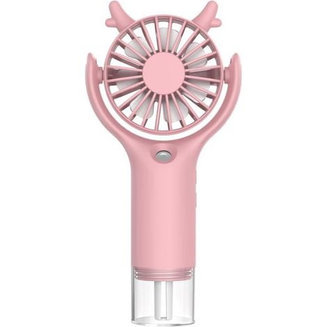 Mini ventilatore spruzzatore portatile, rinfrescante ad aria per campeggio, ufficio, viaggi all'aperto, rosa (1/5)