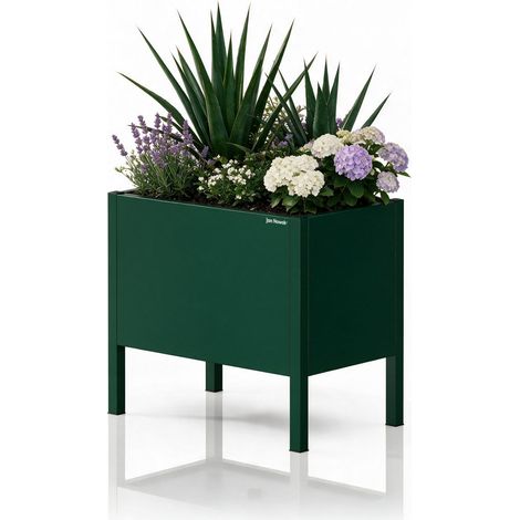 Cache-pot métallique petit, vert bouteille, 400x350x250 mm: DAISY