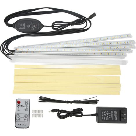 Lampe de croissance LED à spectre complet avec minuterie et variateur, pour plantes d'intérieur et semis, prise américaine 100-240V (1/5)