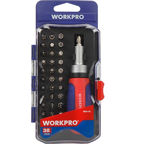 Destornillador de carraca 38 piezas workpro (1/5)