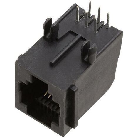 Connecteur RJ12 encitech RJJU-66-147-E7V-010 3257-0010-05 RJ12 embase femelle horizontale noir 1 pc(s) C045221 (1/4)