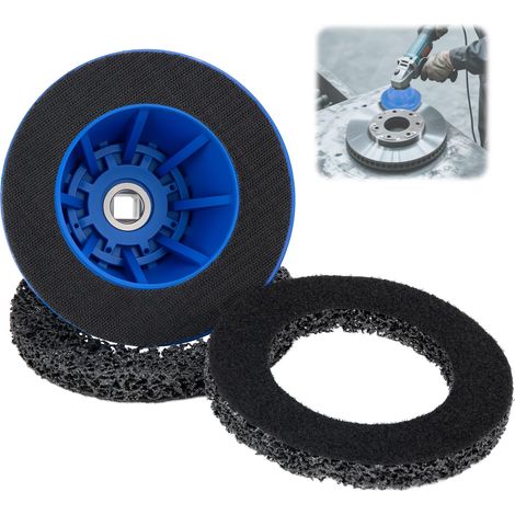 Ponceuse de moyeu de roue, 150 mm, brosse de nettoyage de moyeu de roue pour voiture, ponceuse à tête sphérique, pour ponceuse à boisson/visseuse à percussion, élimination de la rouille des moyeux de (1/5)