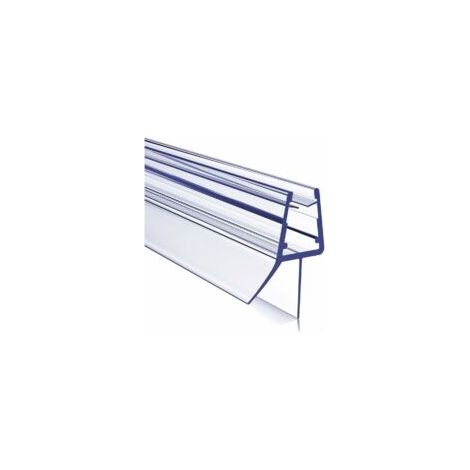 Guarnizione per doccia da 50 cm – Guarnizione in PVC per porte in vetro da 4-6 mm – Facile installazione – Protezione contro le perdite d'acqua