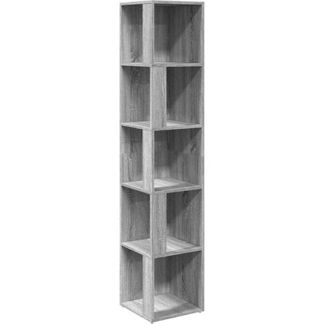 Scaffale Angolare Grigio Sonoma 33x33x164,5cm Legno Multistrato DAS219732 (1/5)