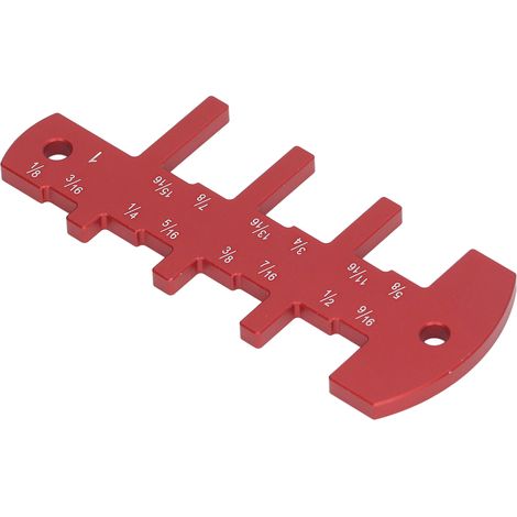 Jauge de profondeur de réglage pour scie circulaire et défonceuse - Outil de travail du bois en alliage d'aluminium - Réglage de la hauteur de lame (1/5)