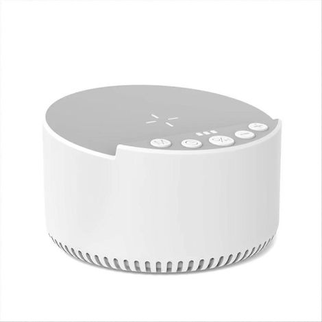 Mini enceinte Bluetooth portable à bruit blanc avec chargement sans fil 15 W, barre de son pour l'aide au sommeil, boîte à musique avec arrêt programmé (1/5)