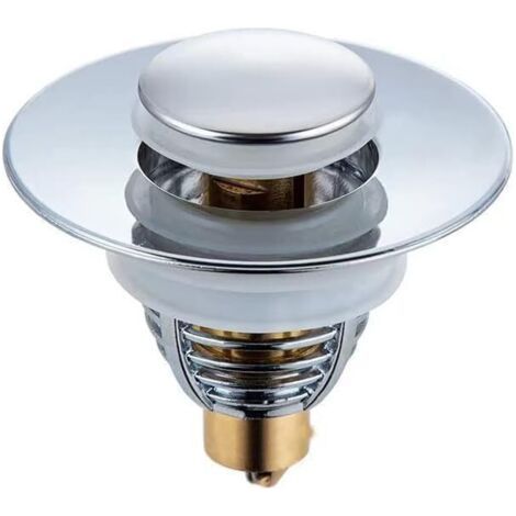 Bonde Lavabo Universel,Pull Type Bonde Evier, Accélère Le Drainage sans colmatage, pour Baignoire, Cuisine, Lavabo (Orifice de Vidange 32-40mm) (1/4)