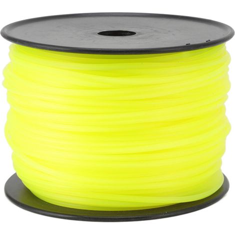 Hilo de desbrozadora amarillo cuadrado de 3,0 mm, 168 m, compatible con varias marcas --Crezuo