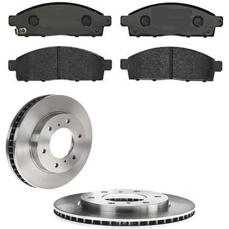 KIT FRENI ANTERIORI compatibile con MITSUBISHI L200 / TRITON (KAT,KBT) - DISCHI + PASTIGLIE OEM: P 54 038 , P 54 055 / 17958 /SOSTITUZIONE DIRETTA/BASSA POLVERE/SILENZIOSO (1/5)