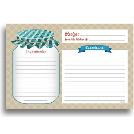 Lot de 50 fiches recettes pliables rétro vintage – Cartes cuisine luxe double face en papier épais grand format, papier cartonné de qualité supérieure (1/5)