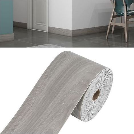 Plinthe flexible autocollante 5M - Profilés de transition - Pour sols, plinthes et moulures - Effet marbre et bois