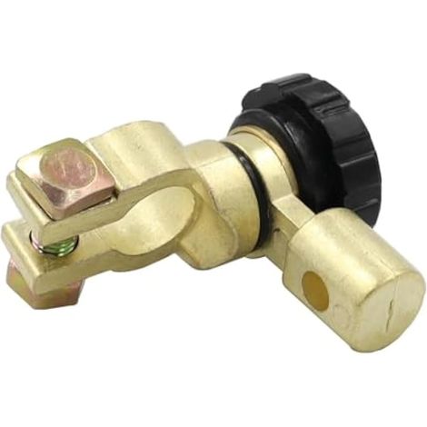 Isolateur de batterie de voiture - Déconnexion rapide en alliage de zinc - Convient pour les véhicules 6 V 12 V - Borne de batterie marine de 15 à 17 mm de diamètre - Noir (1/5)