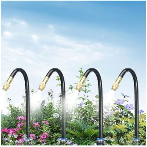 Système d'arrosage de jardin : Tuyau d'irrigation et goutteurs automatiques — Kit de 15 mètres